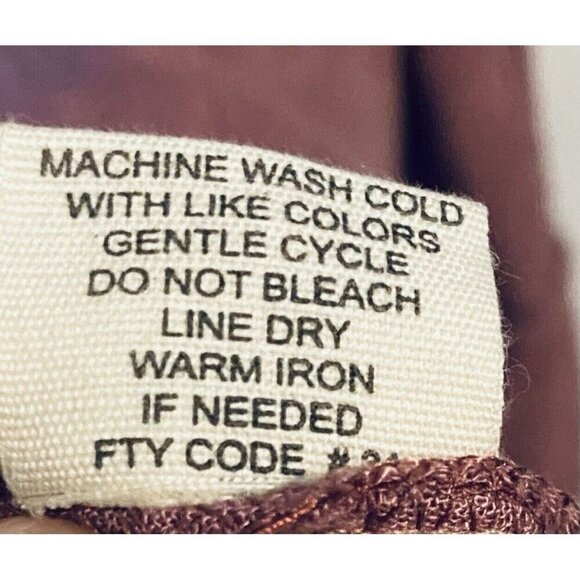 Kings Road Dress Womens Large Mauve Crochet Gauzy Long Sleeve Flowy Boho Peasant - Picture 7 of 7